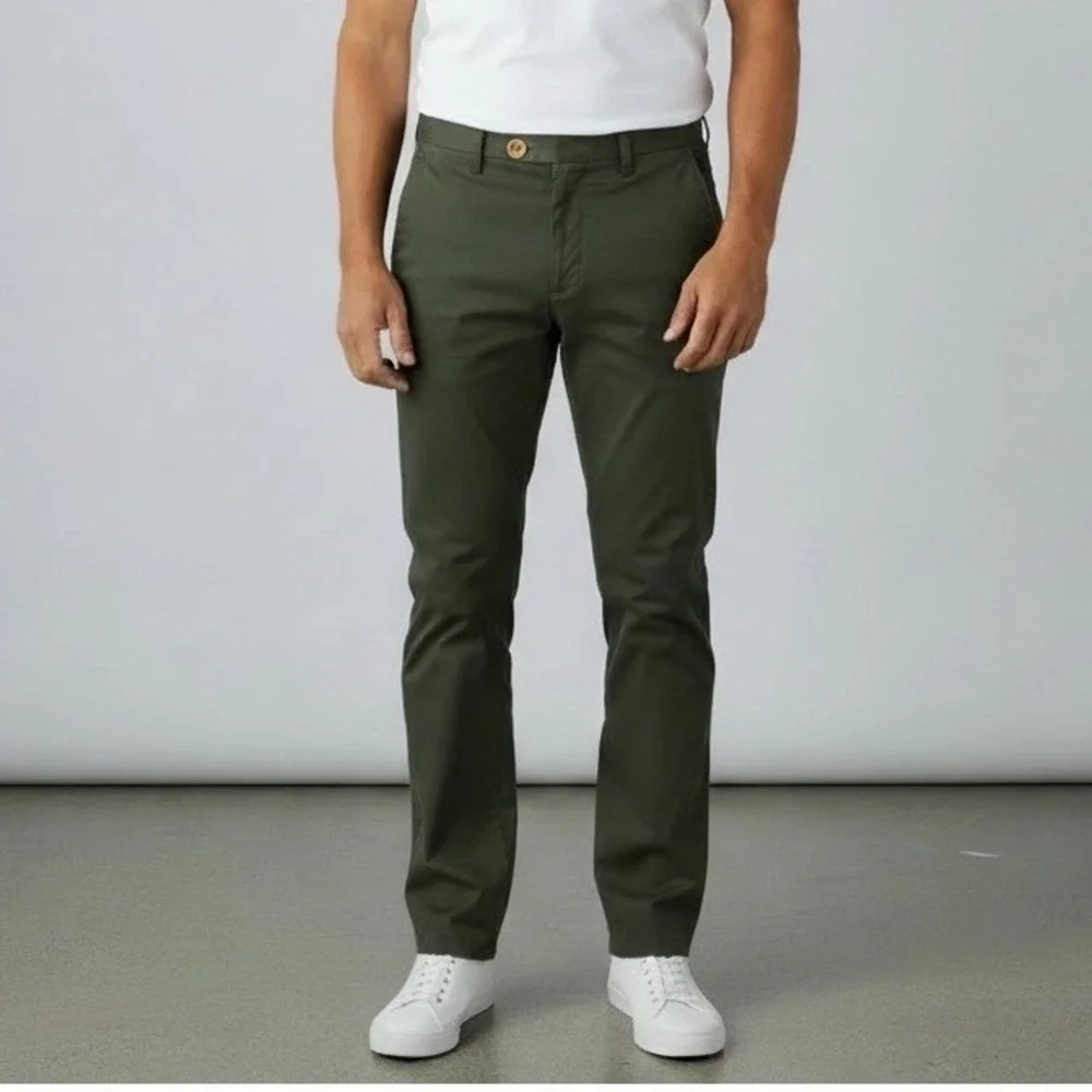 Peter Millar Crown Raleigh Washed Twill Pima Cotton Chino Pants Mens 34‎ MF16B84
